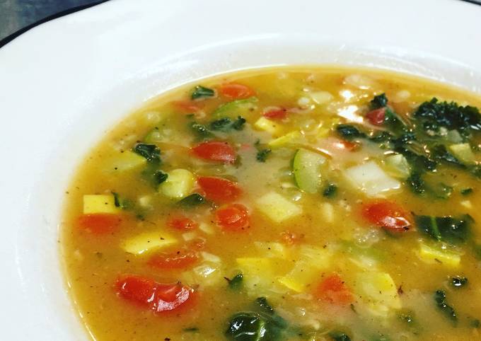 Steps to Prepare Super Quick Homemade Harvest Vegetable Soup