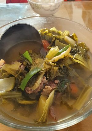 Hình của món Canh dưa dẻ sườn.