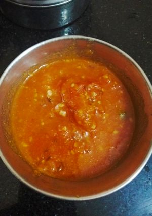 A picture of Tamatar ki khatii meethi chuteny.