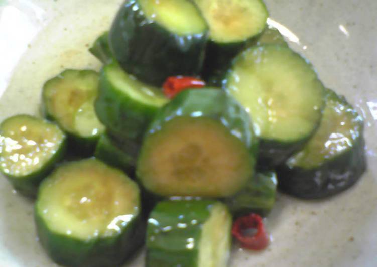 Recipe of Speedy Nostalgic Pickled Cucumbers