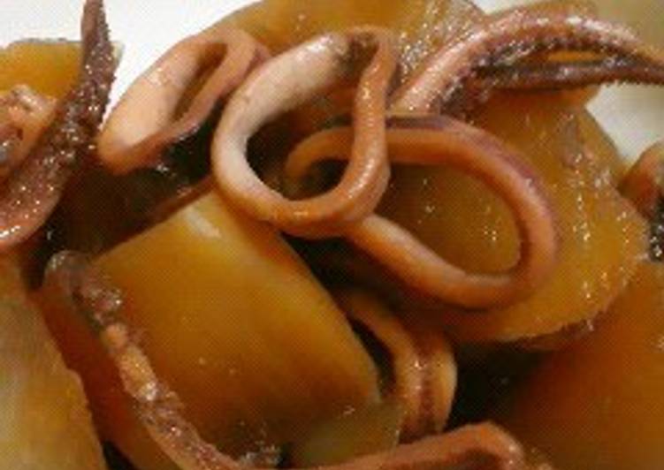 Simmered Squid and Radish