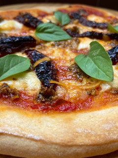 Una foto de Pizza de masa madre