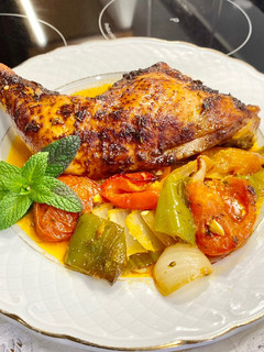 Una foto de Pollo macerado al horno