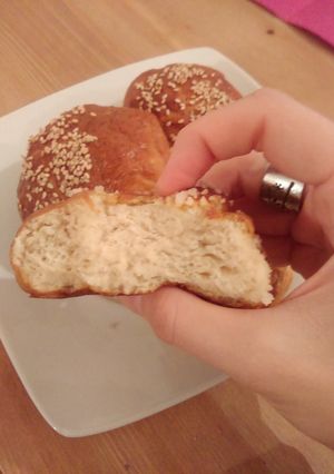 A picture of Awesome Chewy Pretzel Buns.