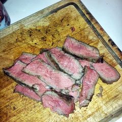 A picture of Grilled marinated London Broil.