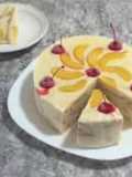 Pastel con galletas ricas o ducales