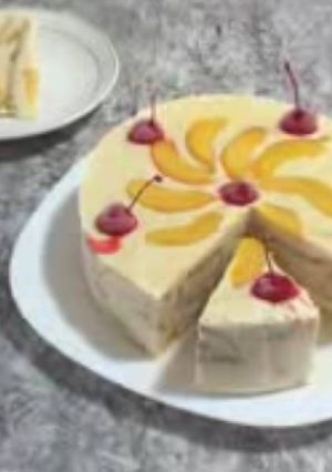Una foto de Pastel con galletas ricas o ducales