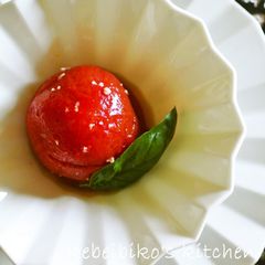 A picture of Marinated Tomato with Shio-koji.