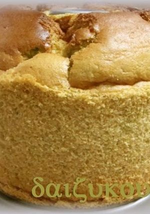 A picture of Oil-Free, Sugar-Free Rice Flour Soy Milk Chiffon Cake.