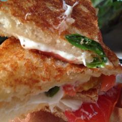 A picture of Caprese Grilled Cheese Sandwich.
