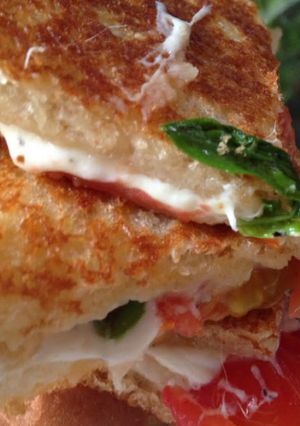 A picture of Caprese Grilled Cheese Sandwich.
