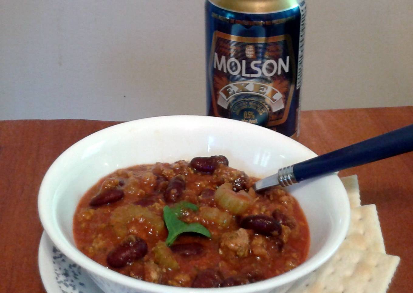 Debbie's Beer laced Chilli.