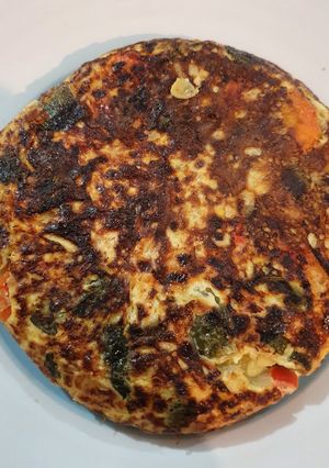 Una foto de Tortilla de verduras