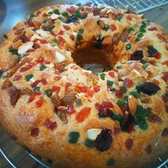 A picture of Tutti frutti dry fruit cake.