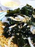 Crunchy Salad with Deep-Fried Yakisoba Noodles & Thick Soup