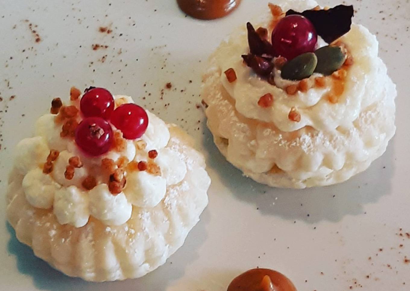 Hojaldres con crema de chocolate blanco