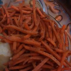 A picture of Savory shredded carrots.