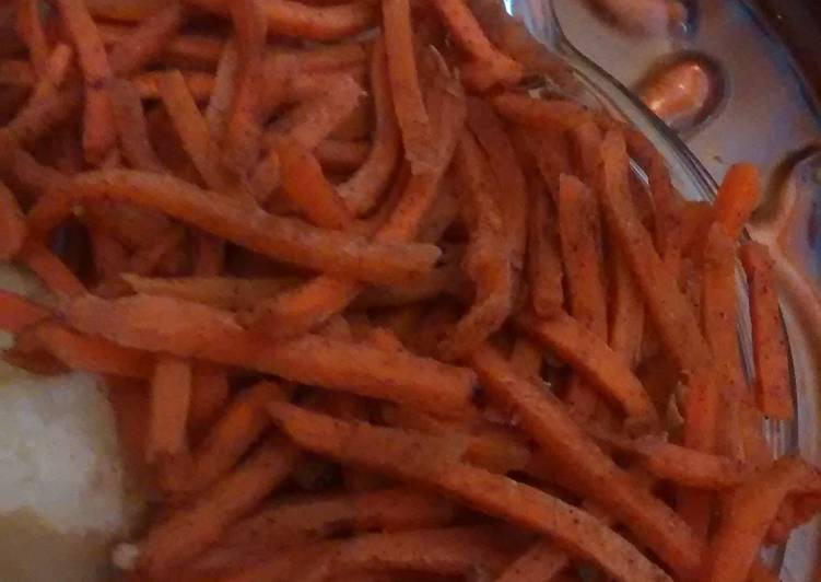 Savory shredded carrots
