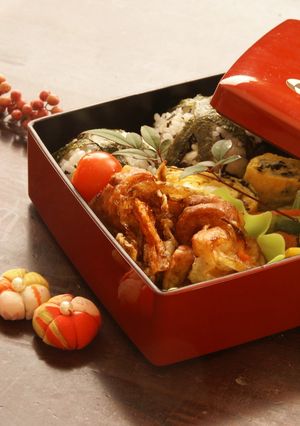 A picture of Frozen Kakiage Fritters for your Bento.