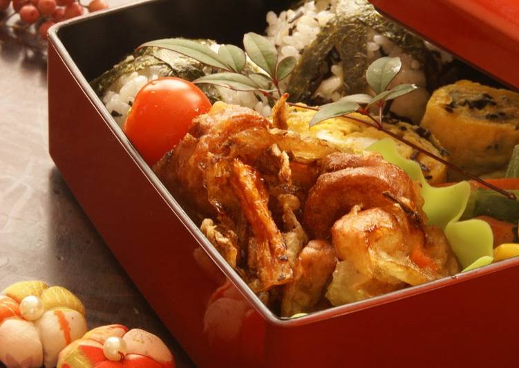 Easiest Way to Prepare Quick Frozen Kakiage Fritters for your Bento