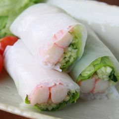 A picture of Imitation Crab Salad Summer Rolls.