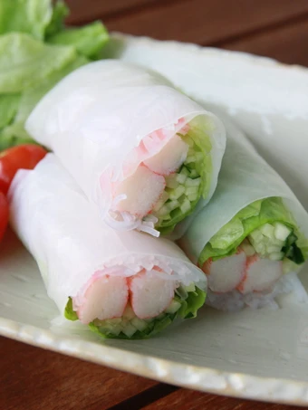 Easy Steps Prepare Recipes Imitation Crab Salad Summer Rolls the Awesome  Can Pamper Your Tongue.