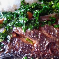 A picture of Fish stew.