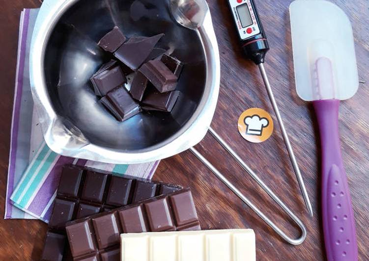La Recette Pas à Pas Tempérage du chocolat - Tous les secrets