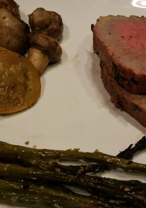 A picture of Tri-Tip with Sicilian Herb Sauce.