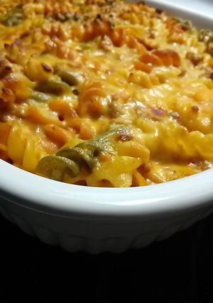 A picture of supper lazy lasagna.