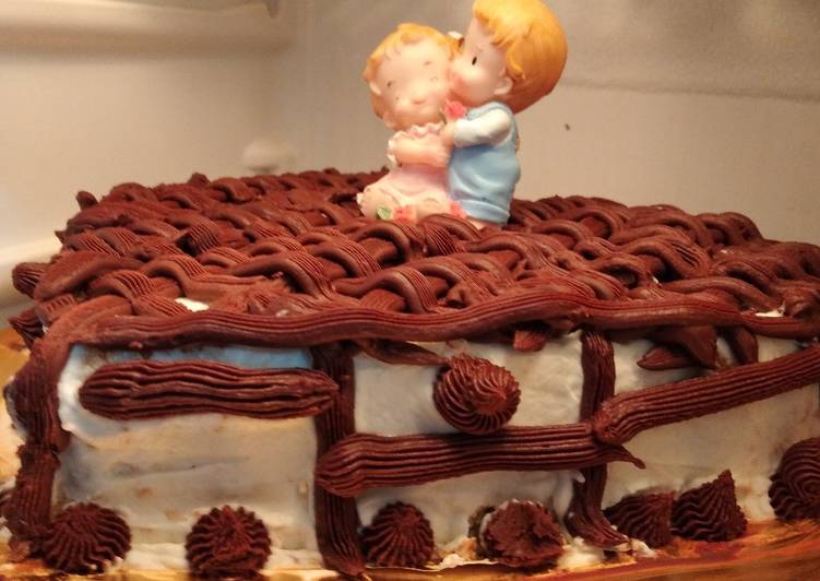 Step-by-Step Guide to Make Quick Tarta de nata y chocolate corazón 💓💓