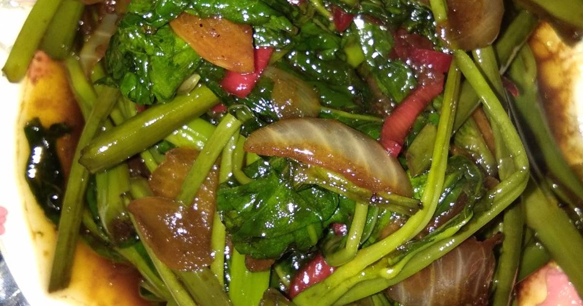  Resep  Tumis  kangkung  kecap  manis oleh Arshaka Davania 