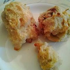 A picture of Stuffed chicken breast.