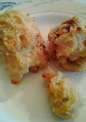 A picture of Stuffed chicken breast.