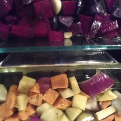 A picture of Roasted root vegetables.