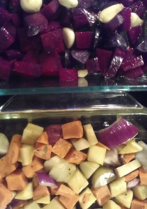 A picture of Roasted root vegetables.