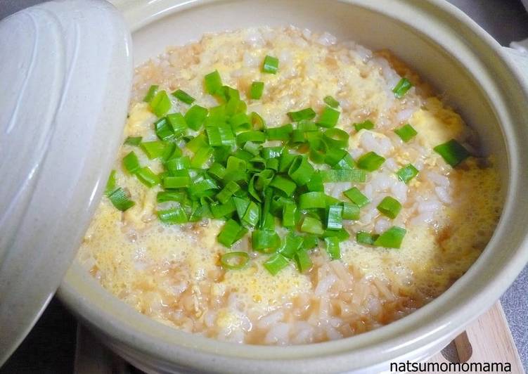 Steps to Make Quick Lazy Rice Porridge with Nissin Chicken Ramen