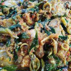 A picture of Ayam belanga woku.