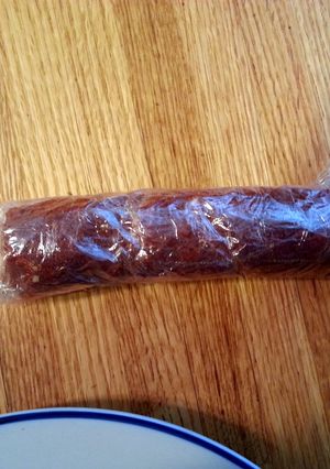A picture of taisen's husband's cheese log.