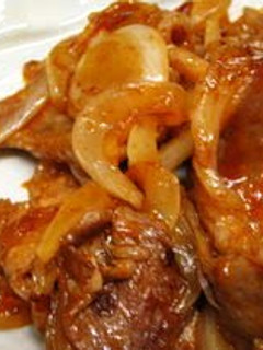 A picture of Easy Pork Chops (Pork with Ketchup Sauce).