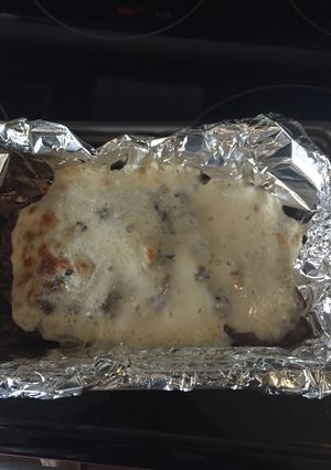 A picture of French Onion Meatloaf.