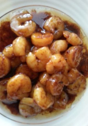 A picture of Sweet soy orange shrimp.