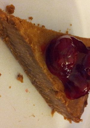 A picture of Sea Salt Chocolate Caramel Cheesecake.