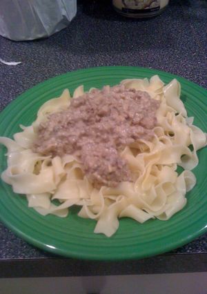A picture of Ground Beef Stroganoff.