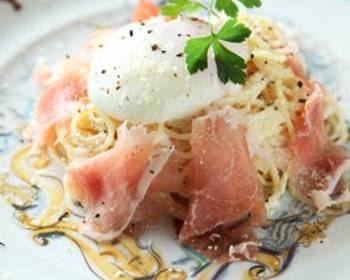 Ultimate, Prepare Chilled Carbonara with Poached Egg Very Delicious