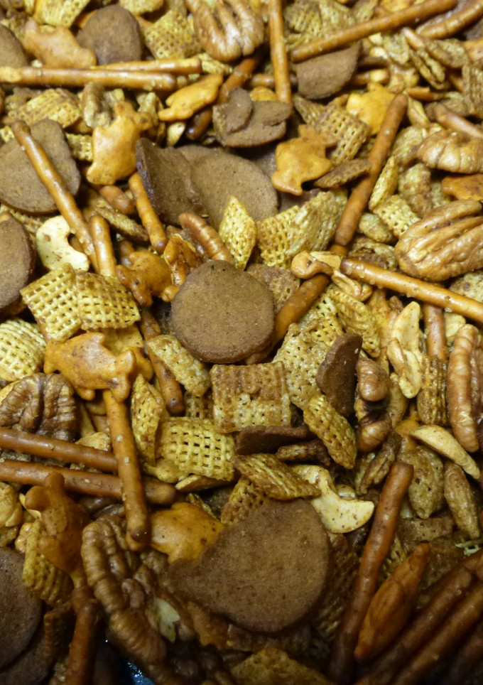 A picture of Texas Holiday Trash Mix (Chex Mix).