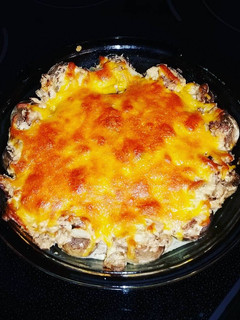 A picture of Cheese & Bacon Stuffed Shrooms.
