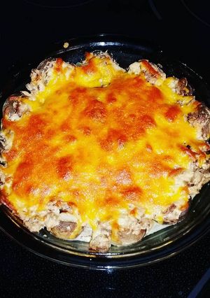 A picture of Cheese & Bacon Stuffed Shrooms.