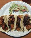 Tacos de camarón empanizado