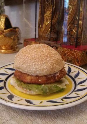 Foto resep Chicken Burger quick cooked for Breakfast
